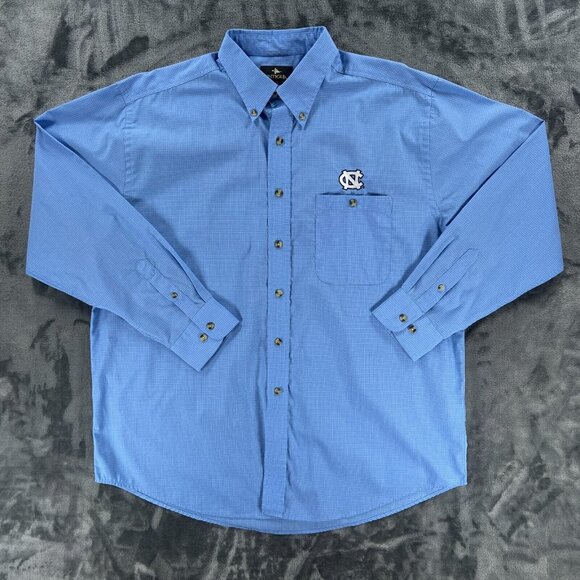 Antigua Button Up Men L University of North Carolina Tar Heels Football Coach - Picture 1 of 9